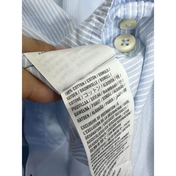 Abercrombie & Fitch Shirt Mens Large Blue Long Sleeve Casual Button Down - Picture 7 of 8